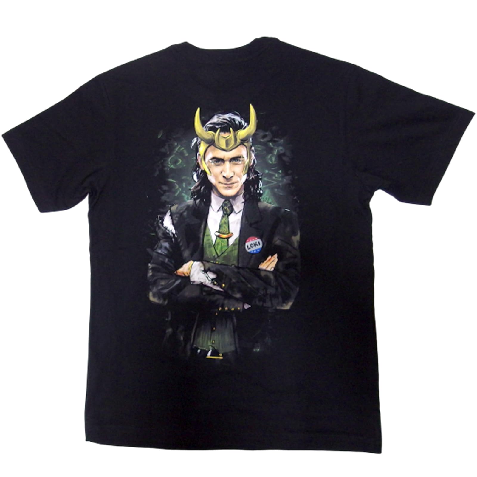 

EVERSOUL Marvel LOKI Short Sleeve T-Shirt, American Comic Character Merchandise, Moon Knight Falcon, Gift, Unisex, Black, Size M [Parallel Import]