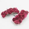 12 Pcs Mini Artificial Rose Flower Bouquet 12 Heads Paper Rose Flowers with Stems for Scrapbooking Wedding DIY Crafts