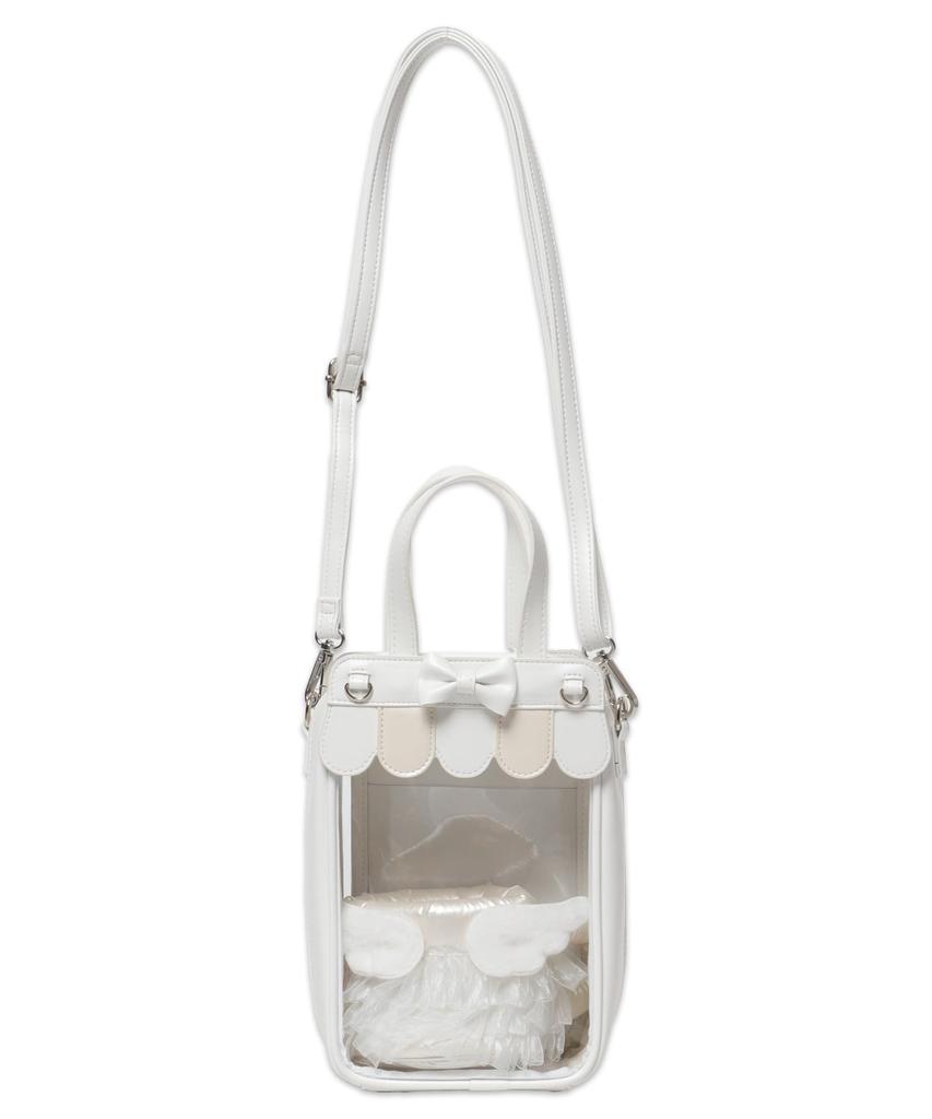 WEGO Sparkly CAF Plush Itasha Shoulder Itasha Otaku Size White Mug, Bag, Bag, Bag, Gift, Women's, F,