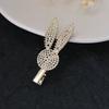 Listed Bow Imitation Pearl Hairpin Female, Broken Hair Edge Clip One Word Hairpin Bangs Side Temperament Hair Accessories