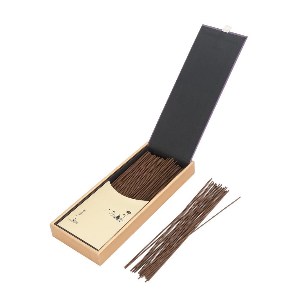 Bastoncini d'Incenso Arrotolati a Mano Aroma Rilassante da Interno per Meditazione Spa Guarigione 100g Legno di Agar (elegante)