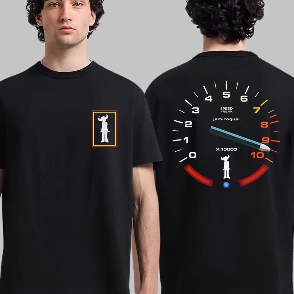 Jamiroquai Band 2 Lato 90 T-shirt Unisex a Manica Corta Stile Classico Sia Unisex Che Unisex Possono Indossare Alla Moda Magliette a Manica Corta
