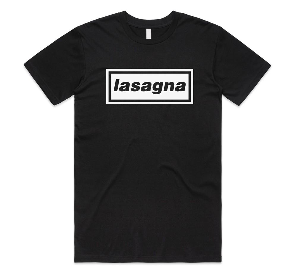 

Lasagna T-shirt Top 2025 UK Music Tour 90 s Gallagher Britpop Funny Gift Unisex S