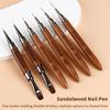 1Pcs/Set Wood Handle Art Liner Diy Painting Brush Drawing Lines Stripe Flower Painting Pen Nail Liner Brush Set With 5Size