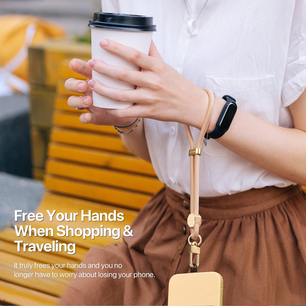 Für DUX DUCIS Garden Serie Handy-Lanyard Verstellbare Handgelenkschlaufe mit Hakenkreuzmuster