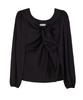 PLUNASTUDIO Twist Puff Blouse_Black