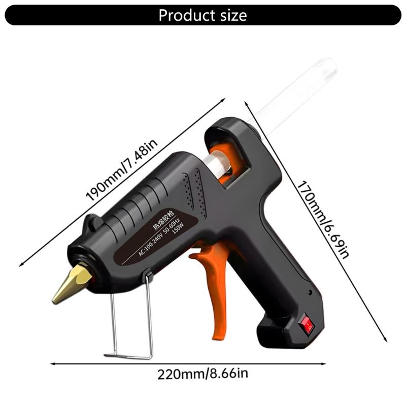 Temperature Resistant Copper Nozzle Mini Rechargeable Glues Guns Kit Suitable For Quick Home Repair 11mm Stick Capacity