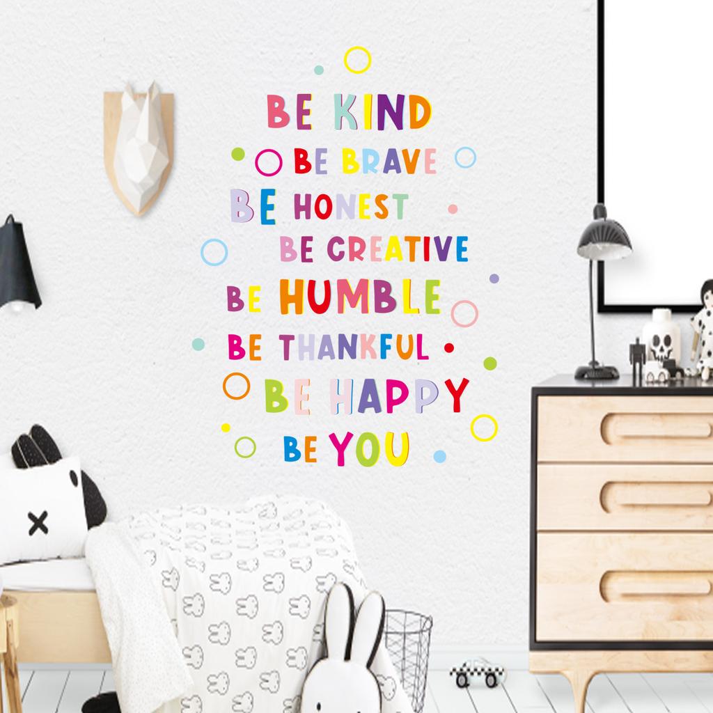 1Pc Colorful Wall Stickers Children Room Decor Baby Kids Room Wall Decoration Art for Bedroom Living Room Nursery Wall Decals