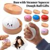 Calming Flour Bun Squeeze Pinch, Soft Dumpling Squishy Stress Relief Fidget Toy