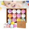 Bath Bombs, 6PCS 60g Natural Ingredient Shower Bombs Moisturizes Soothes The Skin, Relieve Stress Bath Bubbles SPA Essential for Women Gifts