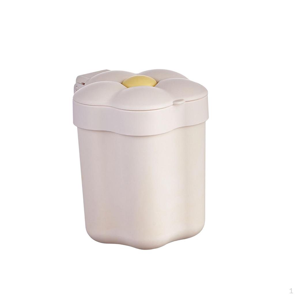 Cute Desktop Garbage Bin Non Slip Waste for Home Bathroom Coffee Table