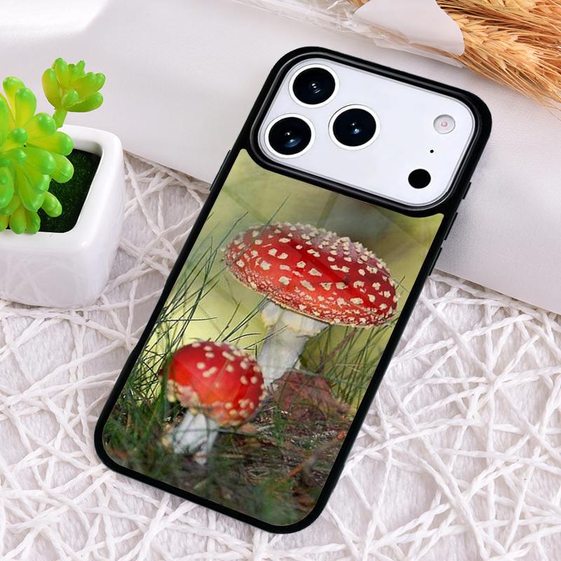 Mushroom Forest Shockproof Phone Case for iPhone 17 Air 16e 15 11 12 14 13 Pro Max Cover Coque