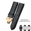 Curved End 22mm 23mm 24mm Genuine Leather Watchband for Tissot T035 T 035617   627 Cowhide Watch Strap Butterfly Clasp Men Tools