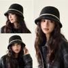 Autumn Winter Knitted Fisherman Hat Women's Bucket Hat