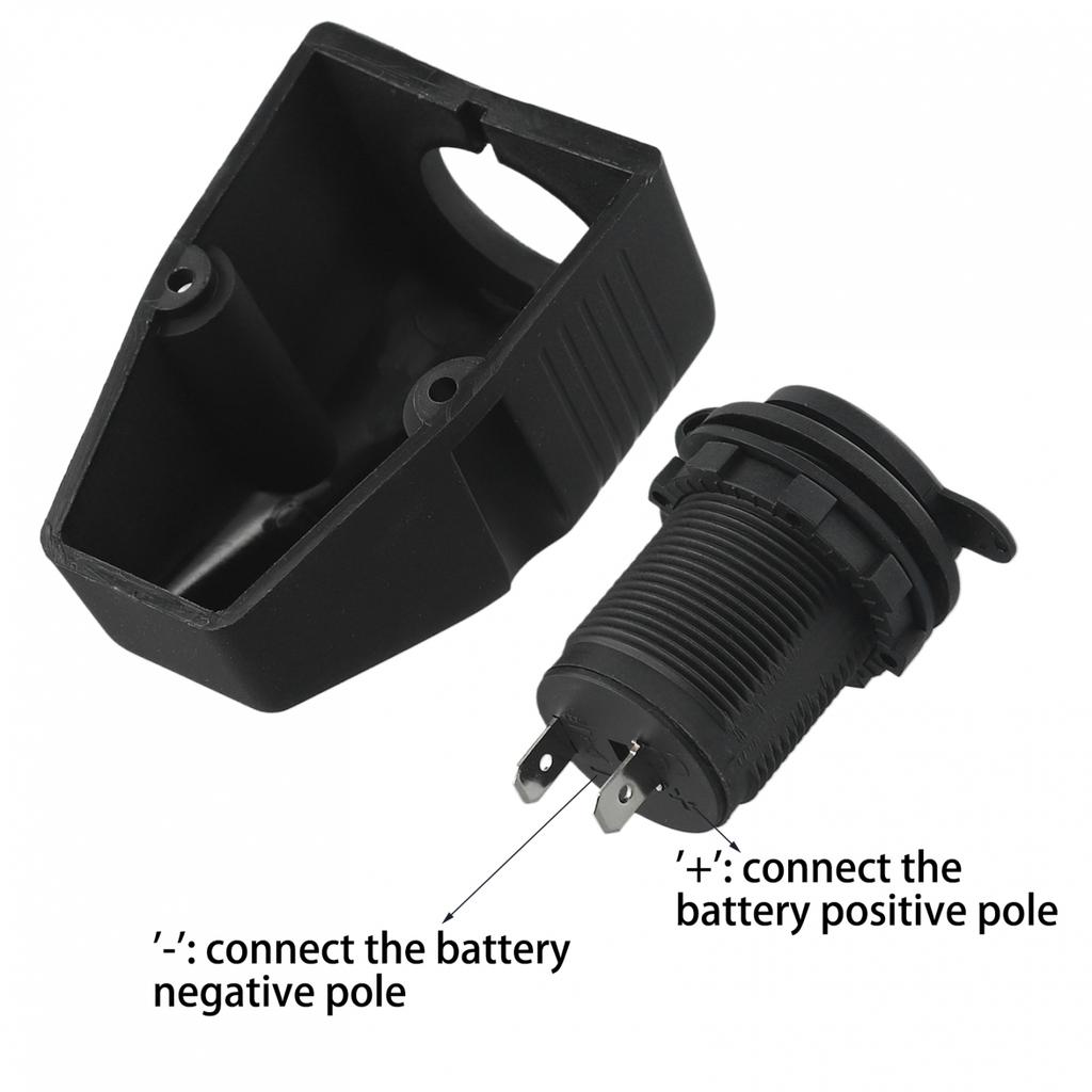 12V 24V Car Boat Power Socket Outlet Mount Accessories Compatible with Devices