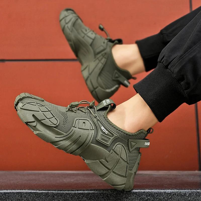 New ModelSimple Men'S Sports Shoes Breathable For Daily Use Casual Walking Fashionable Running Thickened Sole Height Increasing Versatile