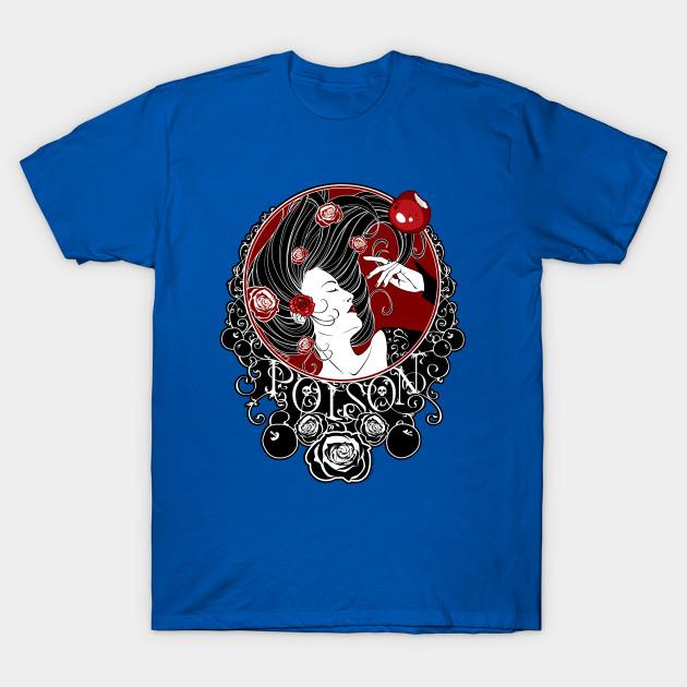 Unisex Fashion TShirt Poison Blackrose Print TShirt Plus Size S-5XL T-Shirt 100%Cotton Tops O Neck Short Sleeve Tees