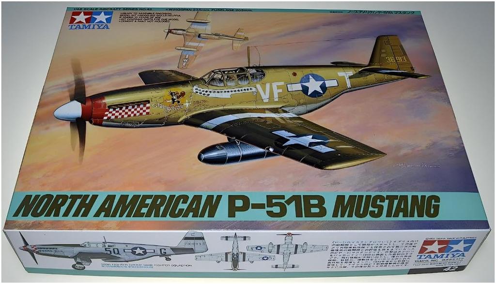 Tamiya Masterpiece Aircraft Series 42 US Army North American Mustang Plastic Model Kit 61042 1/48 No. P-51B