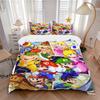 Super Mario Bros Adventure Print 3Pcs Bedding Setduvet Cover With 2 Bedropillowcase Home Birthday Gift