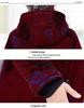 Elderly Women's Cotton-Padded Winter Jacket - Thickened Velvet Coat for 70-Year-Olds