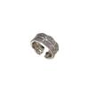 Exquisiter mehrschichtiger Diamantring: Luxuriöser Micro-Pavé Offener Zeigefinger Schmuck