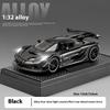 1:32 Cool Simulated Sports Car Alloy Model, High-Quality Alloy Material, Simulated Sound Effect, Return To Power