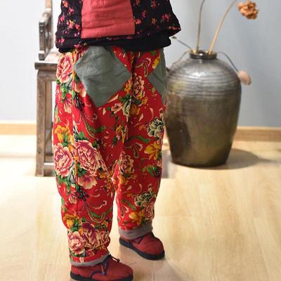 Pantaloni caldi da donna comodi e comodi in lino di cotone autunno inverno