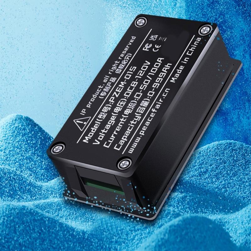 8-120V Batterietester Batterieleistungsdetektor Monitor Diagnosetester Stromverbrauchsanalysegerät LCD-Anzeige