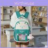 Large Capacity Cartoon Backpack Student Backpack Womens Leisure Use Educational