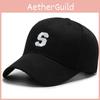 Spring Season S Letter Embroidery Baseball Cap Breathable Outdoor Hat Sunshade