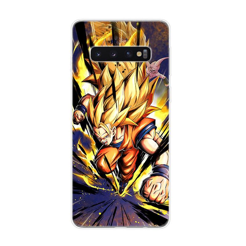 Dragonball Z Saiyajin Transparente Silikonhülle für Samsung Galaxy S22 Pro S21 S20 FE Ultra S10 S10E Lite S9 Plus Handyhülle