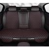Universal Nappa Leather Car Seat Cushion: Star Embroidered, Backless, Non-Slip, Three-Piece Set