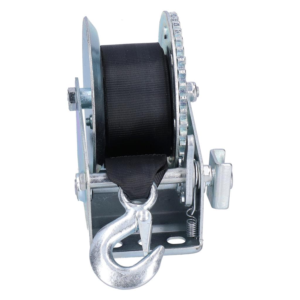 1000LBS Heavy Duty Winch with 6M Strap Hand Crank Cable Gear Manual Trailer Winch