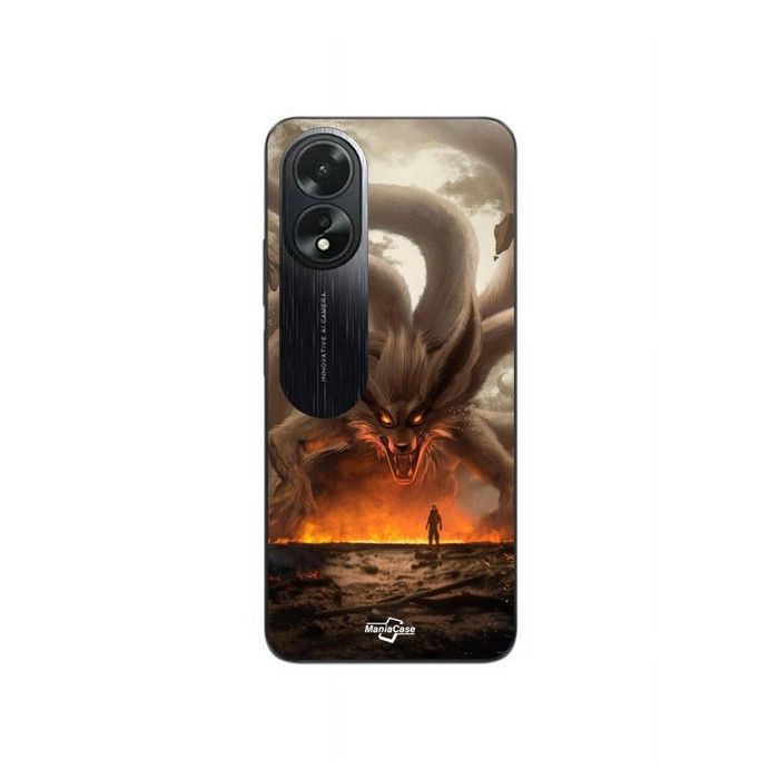 Coque de téléphone - MANIACASE - Oppo A38 - Naruto Kurama - Silicone TPU - Souple