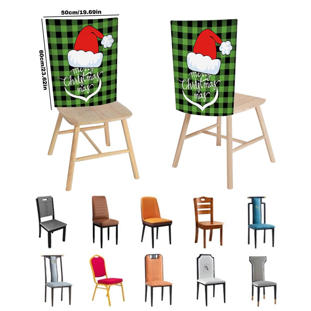 Christmas Chair Back Covers Gnome Chair Covers Xmas Dining Chair Covers For Home Kitchen Dining Room Decor,Not Elastic,19.6in*23.6in