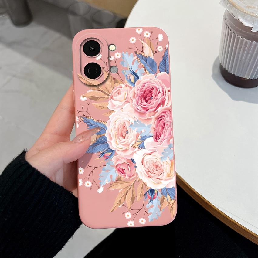 Lovely Back Cover For Tecno Spark Go 3 2 1S Pova 7 Ultra Pro Spark 40 40C 30 Phone Bags Cute Avocado Pretty Flowers Shell Soft Silicone Anti Slip Case