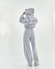 Completo da Donna Casual con Cardigan con Cappuccio e Pantaloni Lunghi a Vita Elasticizzata - Stile Streetwear Europeo & Americano 2025