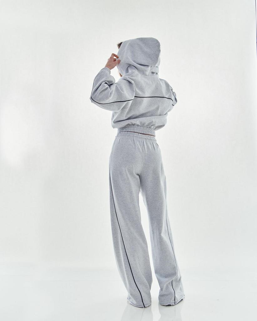 Completo da Donna Casual con Cardigan con Cappuccio e Pantaloni Lunghi a Vita Elasticizzata - Stile Streetwear Europeo & Americano 2025