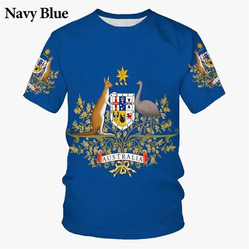 Sommerflagge 3D-bedrucktes T-Shirt mit amerikanischer britischer Flagge, kurzärmelig, lässiges Street-T-Shirt, modische kurzärmelige T-Shirts