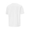 Li Ning Breathable Versatile Printed Letter Crew Neck Short Sleeve T-Shirt Men Tops White AHSV405-3