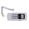 T555 Mini Wall Mounted Phone Caller ID Hotel Home Office Telephone with LCD Display Backlight(White )