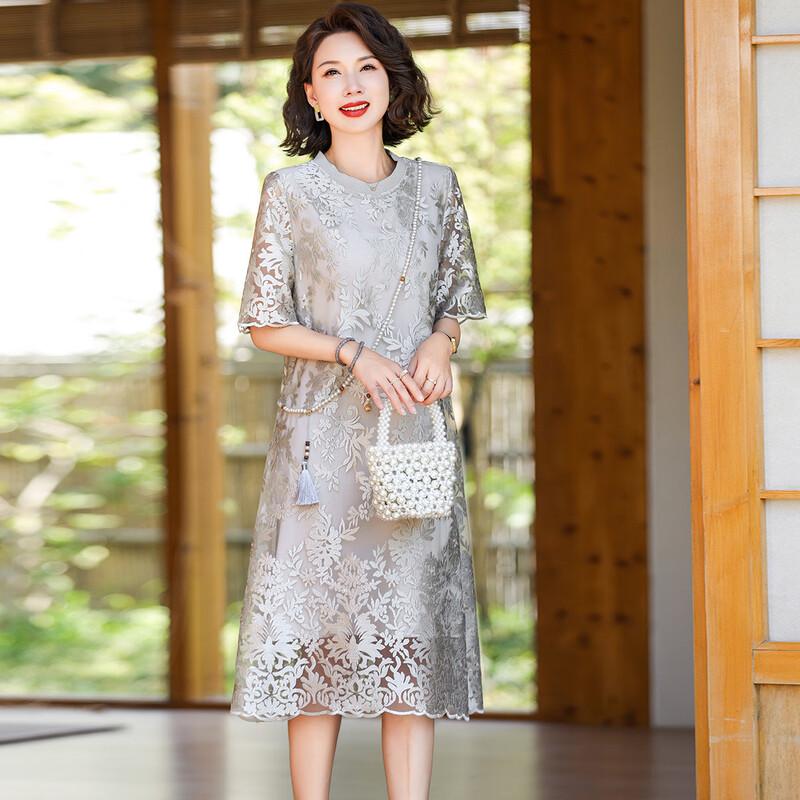 

Женское летнее платье-миди с коротким рукавом Jianhu XL