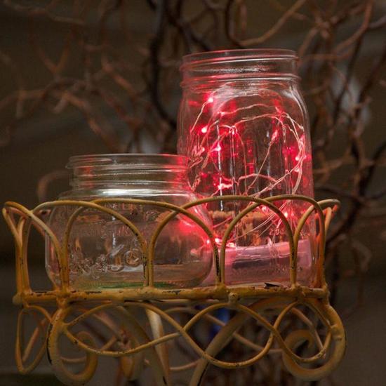 10 LED Battery Power LED String Light Fairy Power Copper Colorful