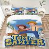 3pcs Tom Sawyer Duvet Cover Set -  Includes 1 Duvet Cover and 1/2 Pillowcases (No Insert) yy251107166