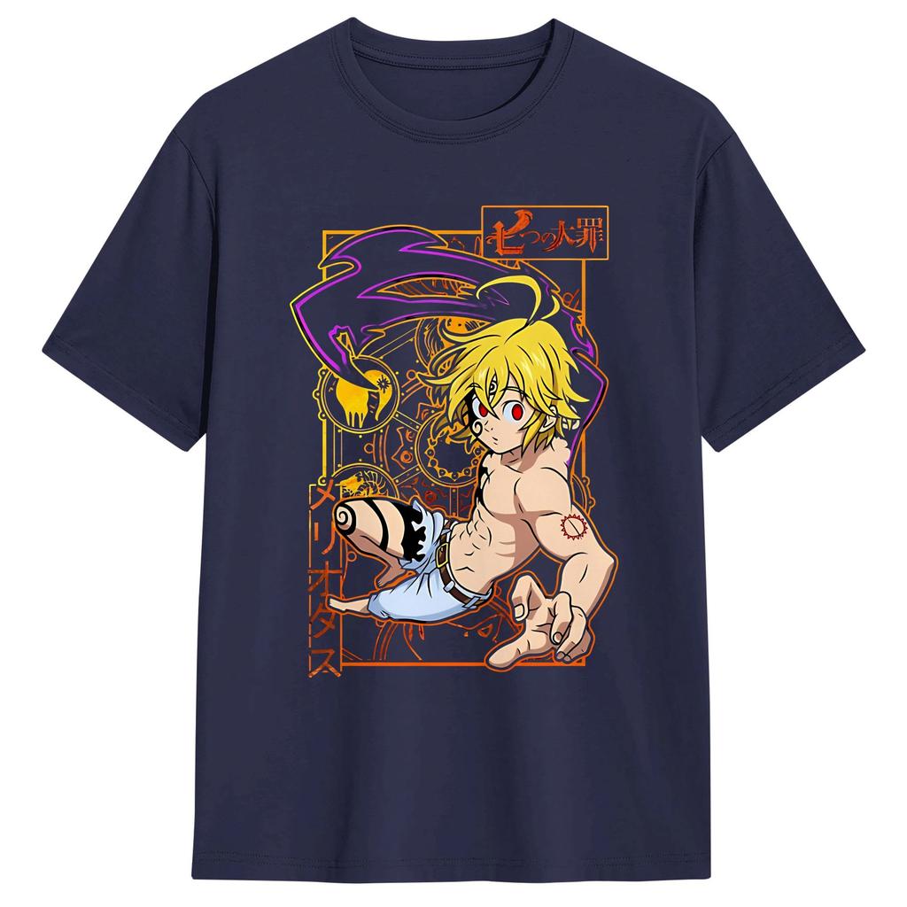 The Seven Deadly Sins Anime T Shirt Summer  Cotton T Shirts For Unisexs Casual Tshirt Short Sleeve YK Funny Tees
