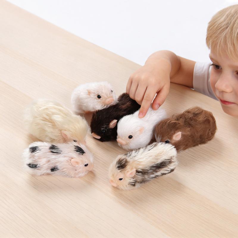 Simulation Hairy Pig Doll Soft Silicone Toy Realistic Animal Squeeze Decompression Stress Relief for Kids School Home Desk