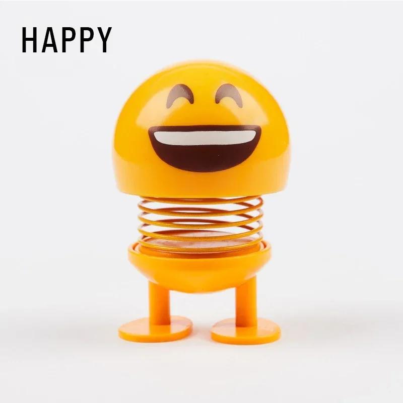 Creative Funny Shake Head Doll Car Ornament Kawaii Indoor Doll Small Decoration Accessory for Vehicle Decor