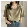 Navava Loose FiT Square Neck ShorT Sleeve T shirT nT1627