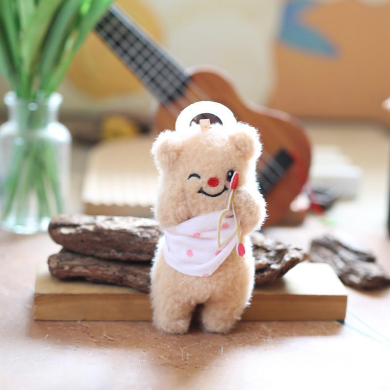 

Милый кулон в виде плюшевого медведя в виде масляной игрушки, кукла-медведь, подвесная сумка для ключей, кукла-кукла 15 cm.