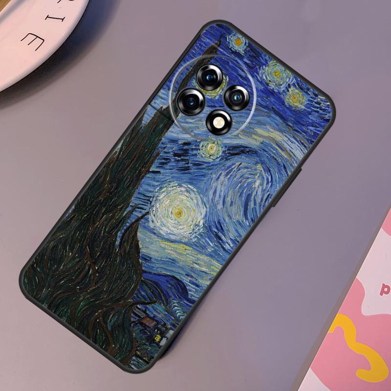Van Gogh Art Oil Painting Case For OnePlus 12 11 9 10 Pro 9RT 10T 10R 12R OnePlus Nord CE 2 3 Lite 2T N10 N20 Cover